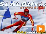 Slalom ski simulator